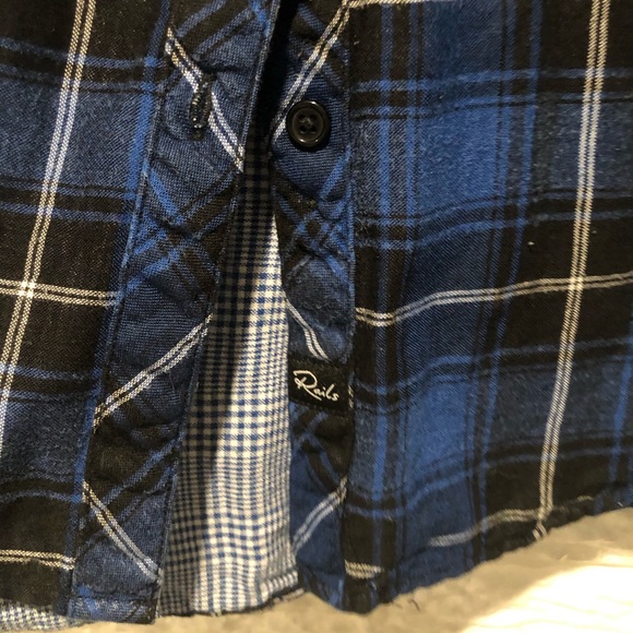 Rails Flannel/Plaid Button Front Top - Picture 3 of 3